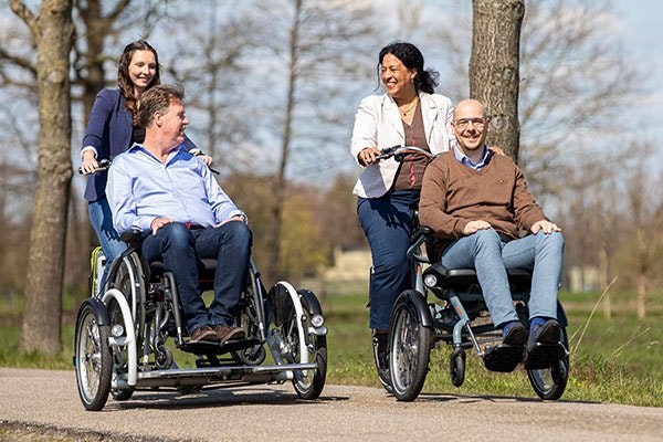 Van Raam wheelchair bikes VeloPlus and OPair Van Raam wheelchair bikes VeloPlus and OPair