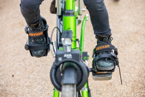 Option foot fixation on Van Raam Kivo Plus tandem